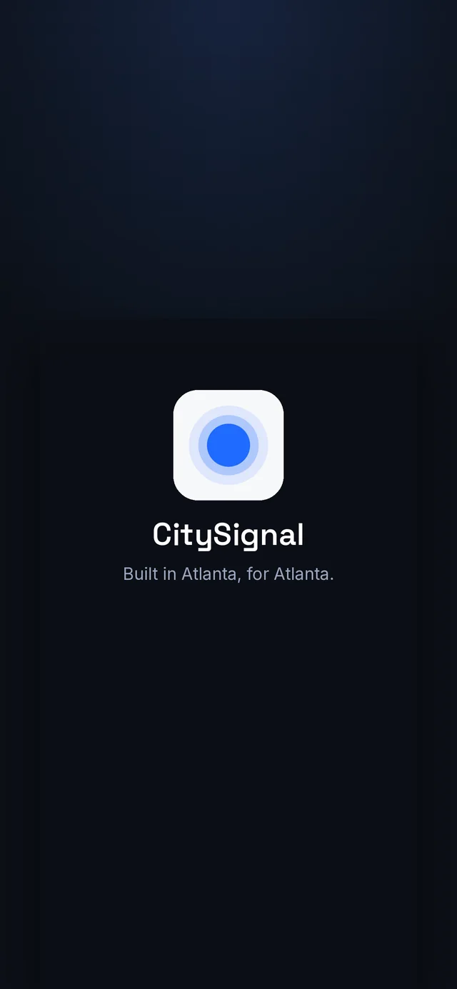 CitySignal. Built in Atlanta, for Atlanta.
